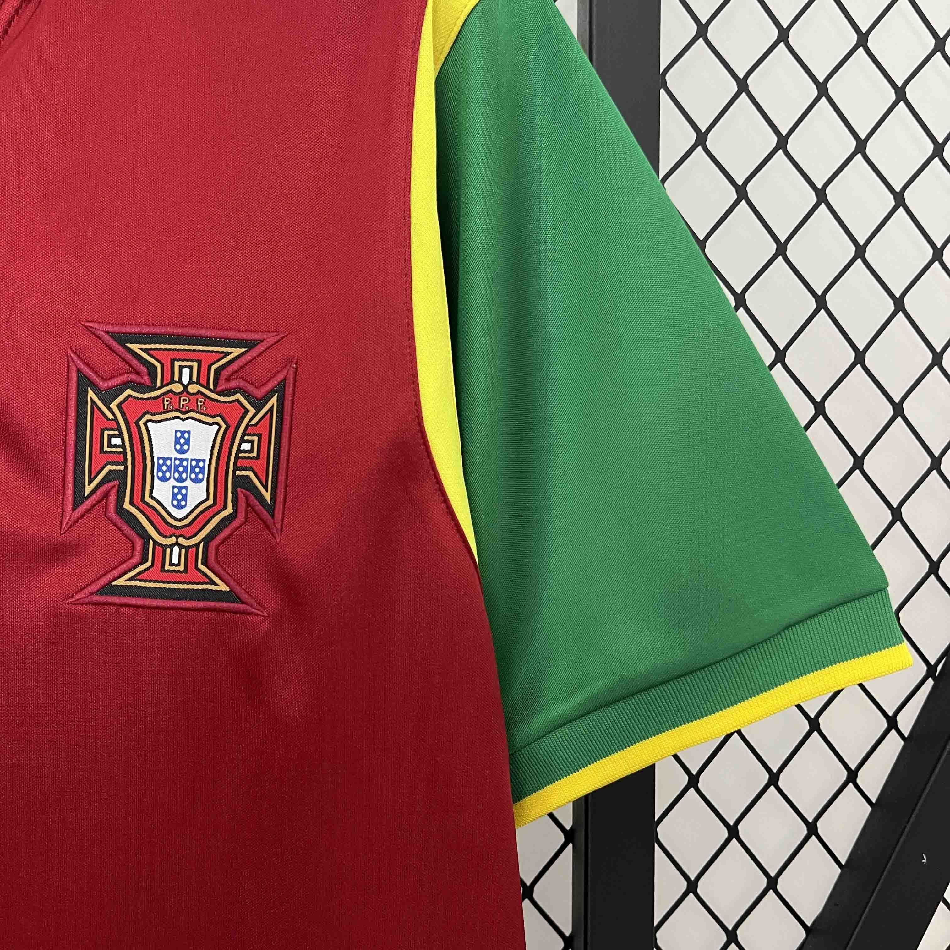 1999 Portugal Home Retro Kit Vintage Shirt Best Wholesale Yupoo 2