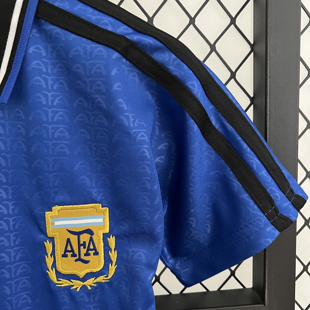 1994 Argentina Away Retro Kid Kits Youth Apparels Football AAAAJersey Yupoo 1