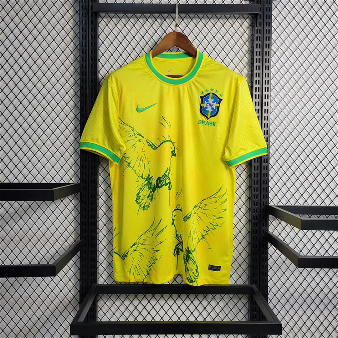 2023 Brazil Yellow Pigeon Special Edition Kit Football AAAAJersey Yupoo 8