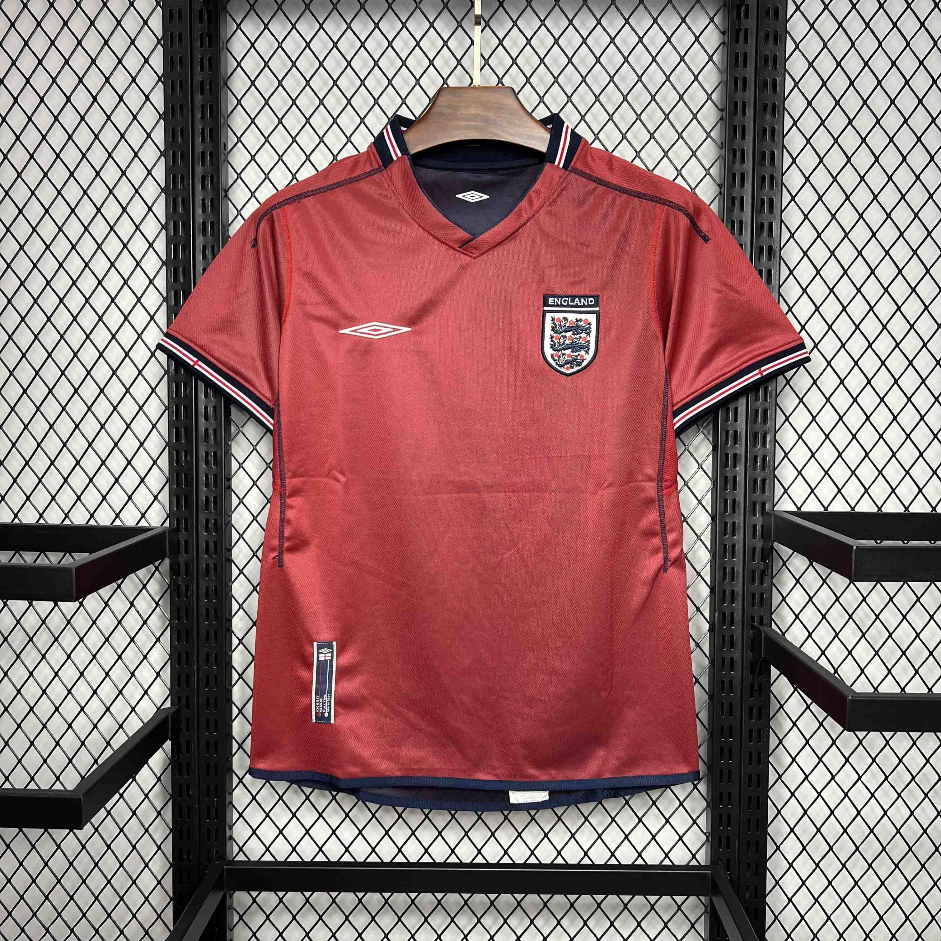 2002 England Away Retro Kit Double-Sided Uniform AAAAJersey Supplier Yupoo