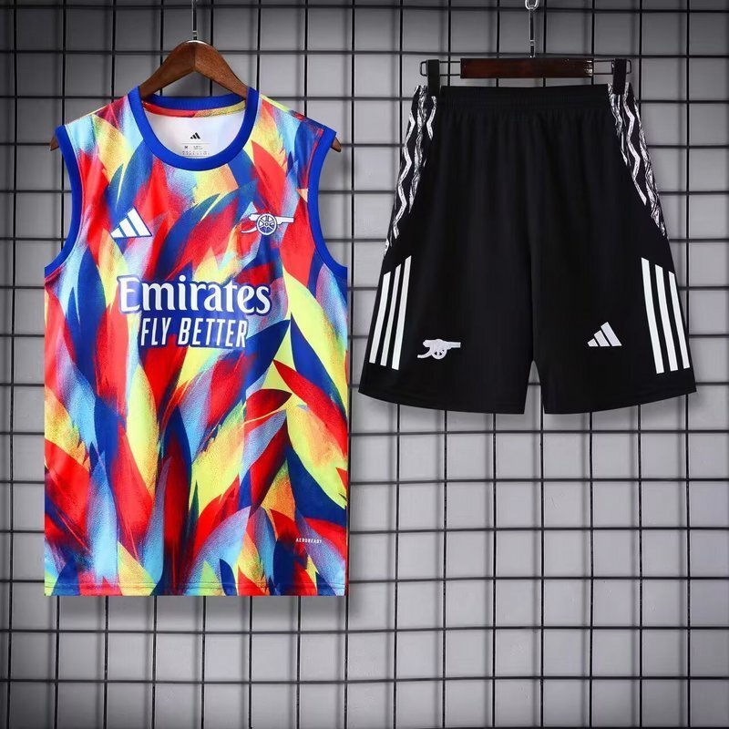 25-26 Arsenal Pre-Match Training Kits Football Vest Suits 2