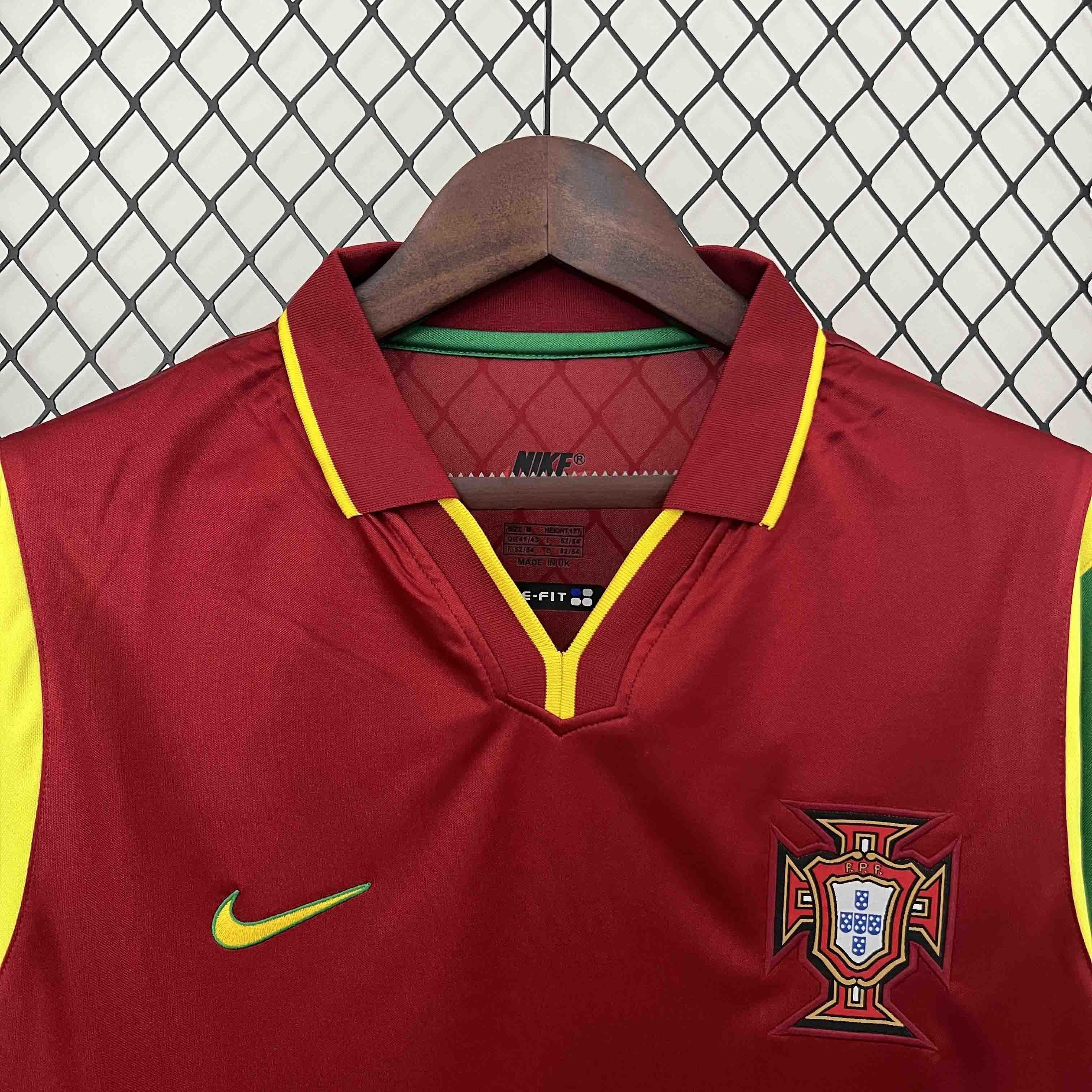 1999 Portugal Home Retro Kit Vintage Shirt Best Wholesale Yupoo 3