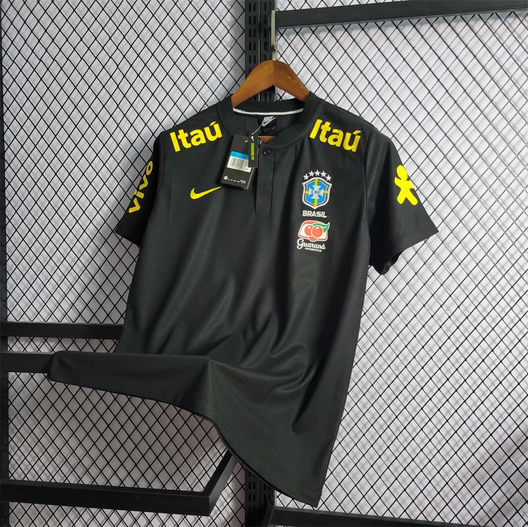 2122 Brazil Pre-Game Black 3