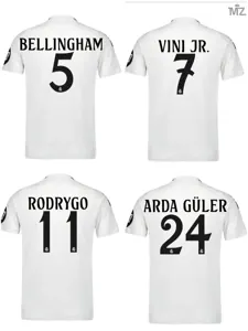 24-25 Real Madrid Home Kit With All Kind of Badges Soccer AAAAJerseys Yupoo 23