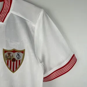23-24 kids Sevilla home size 16-28 football t-shirt 2