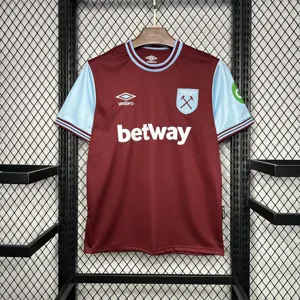 24-25 West Ham Home Kit Football Apparels Sport AAAAJersey Yupoo