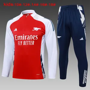 24-25 Arsenal Kids Long Sleeve Training Suit Football Shirts