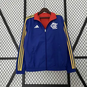 23-24 Flamengo Reversible Windbreaker Red&Blue Double-Sides Jacket Soccer Jerseys For Sale 4