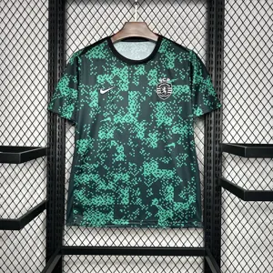 24-25 Sporting Lisbon Pre-Match Shirt Soccer Uniforms Soccer AAAAJersey Yupoo