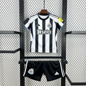 25-26 Newcastle United Home Kid Kits Youth Apparels Soccer AAAAJersey Yupoo