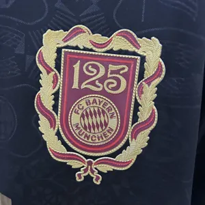 24-25 Bayern Munich 125th Anniversary Black Kit Soccer T-Shirt AAAAJersey Dropship Yupoo 1