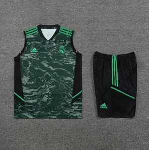 23-24 Real Madrid Training Vest Suits Green Sleeveless Kit Soccer Jerseys Yupoo 1