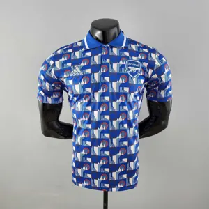 22-23 Arsenal POLO bluewhite plaid