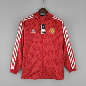 2022 Manchester United red-white edge Windbreaker