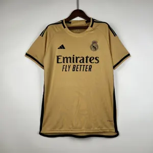 23-24 Real Madrid Yellow Training Jersey S-XXL