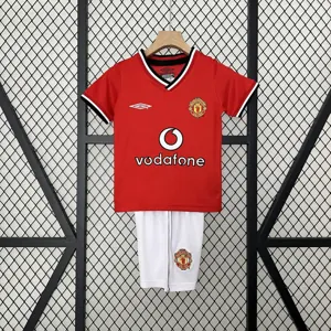 00-01 Manchester United Home Retro Kid Kits Youth Apparels AAAAJersey Wholesale Yupoo