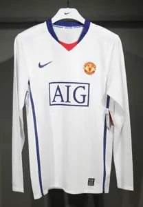 08-09 Manchester United Away Retro Kit Vintage Player Version Best Shirt AAAAJersey Dropship Yu 6
