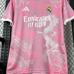 25-26 Real Madrid Pink Dragon Special Edition Shirt AAAAJersey Dropship Yupoo 5