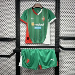 24-25 MC Algiers Home Kid Kits Youth Apparels Football AAAAJersey Yupoo