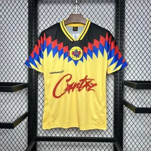 95-96 America RTW Yellow Retro Kit Vintage Shirt Sport AAAAJersey Yupoo