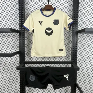 25-26 Barcelona Away Kid Kits Youth Apparels AAAAJersey Supply Yupoo