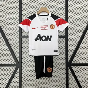 10-11 Manchester United Away Champions League Retro Kid Kits Youth Apparels AAAAJersey Yupoo
