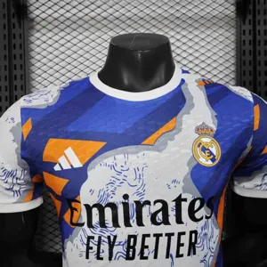 25-26 Real Madrid Blue Orange Special Edition Player Version Shirt AAAAJersey Supply Yupoo 2