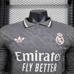 24-25 Real Madrid Third Long Sleeve Kit Player Version Shirt Sport AAAAJersey Yupoo 1