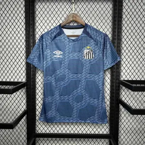 24-25 Santos Training Blue Kit Soccer Uniform AAAAJersey Dropshiping Yupoo