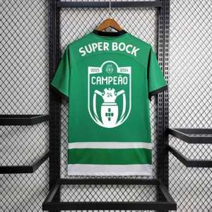 23-24 Sporting Lisbon Home Kit with Champion Customization Football AAAAJersey Supplier