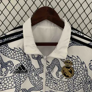 23-24 Real Madrid Reversible Windbreaker Red&Blue Double-Sides Jacket Soccer Jerseys For Sale 2