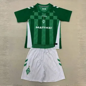 24-25 Werder Bremen Home Kid Kits Youth Apparels Soccer AAAAJersey Yupoo