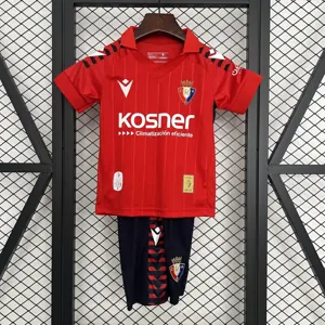 25-26 Osasuna Home Kids Kit Football Youth Apparels AAAAJersey Supply Yupoo