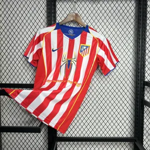 04-05 Atletico Madrid Home Kit Retro Football Vintage Uniform AAAAJersey Supply Yupoo