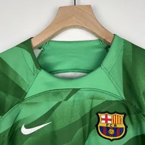 23-24 Barcelona Kids goalkeeper green size 16-28 6
