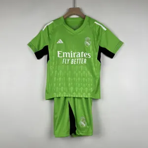 23-24 Kids Goalkeeper Real Madrid Green Size 16-28