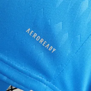 23-24 KIDS Real Madrid Blue Goalkeeper Size 16-28 Soccer Jersey 7