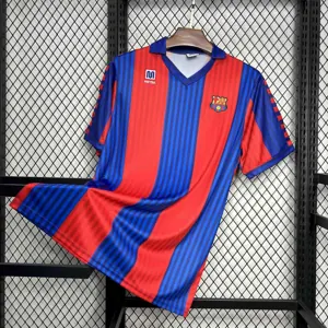 91-92 Barcelona Home Retro Kit Vintage Shirt AAAAJersey Supplier Yupoo