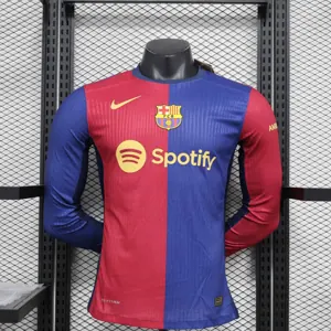 24-25 Barcelona Home Long Sleeve Kit Player Version Shirt Sport AAAAJersey Yupoo