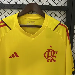 24-25 Flamengo Goalkeeper Yellow Kit Soccer T-Shirt AAAAJersey Dropship Yupoo 6