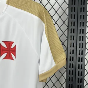 25-26 Vasco da Gama Gold CRVG White Shirt Soccer Uniform AAAAJersey Yupoo 4