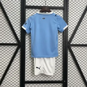 25-26 Manchester City Home Kid Kits Youth Apparels AAAAJersey Supply Yupoo 5