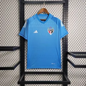 23-24 Sao Paulo Goalkeeper Blue S-4XL Cheap Soccer Jerseys