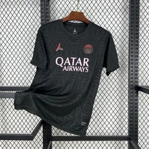 25-26 PSG Black Pre-Match Shirt Football Apparels AAAAJersey Supply Yupoo
