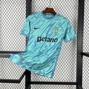 25-26 Sporting Lisbon Goalkeeper Green T-Shirt Football Apparels Soccer AAAAJersey Yupoo