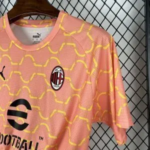 25-26 AC Milan Orange Training Kit Football T-Shirt AAAAJersey Supply Yupoo 4