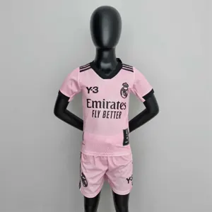 22-23 Real Madrid Y3 pink kids kit