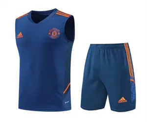 22-23 Manchester United vest training suit kit navy blue