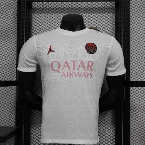 24-25 PSG Academy Pro Pre-Match White Player Version Shirt AAAAJersey Supplier Yupoo