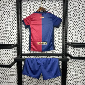 24-25 Barcelona Home Kid Kits Youth Apparels AAAAJersey Wholesale Yupoo 4